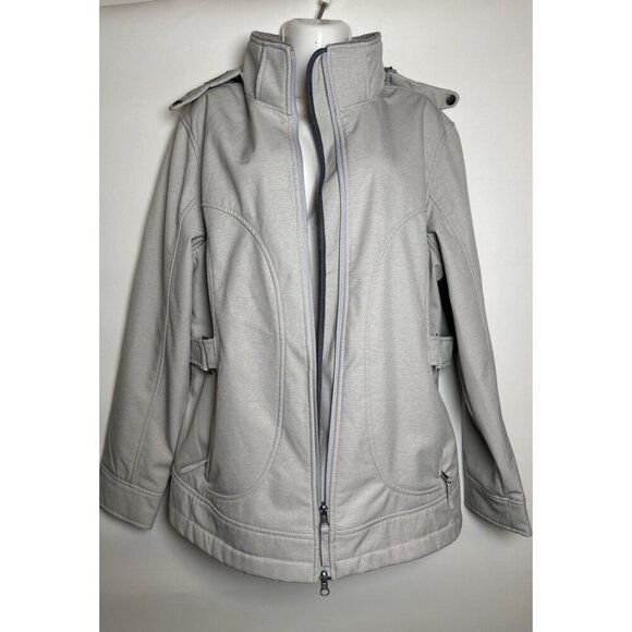 Free Country Faux Fur Lined Jacket Women's, Size Large Gray Faux Fur lining - Picture 1 of 12